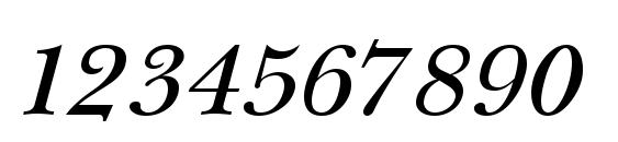 NewBaskerville Cyrillic Italic Font, Number Fonts