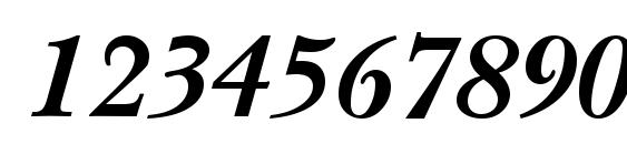 NewBaskervilleATT BoldItalic Font, Number Fonts