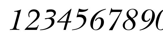 NewBaskervilleTTT Italic Font, Number Fonts