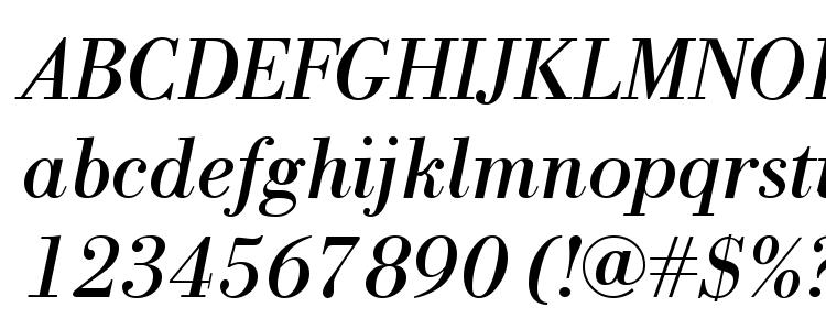 глифы шрифта NewBodoni Italic, символы шрифта NewBodoni Italic, символьная карта шрифта NewBodoni Italic, предварительный просмотр шрифта NewBodoni Italic, алфавит шрифта NewBodoni Italic, шрифт NewBodoni Italic