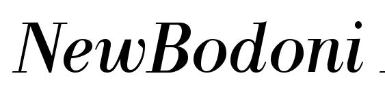 шрифт NewBodoni Italic, бесплатный шрифт NewBodoni Italic, предварительный просмотр шрифта NewBodoni Italic