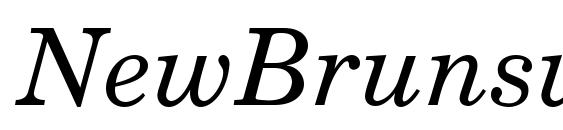NewBrunswick Italic Font