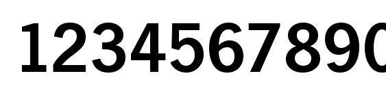 Newcastle Demi Font, Number Fonts