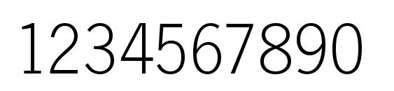 Newcastle Light Regular Font, Number Fonts