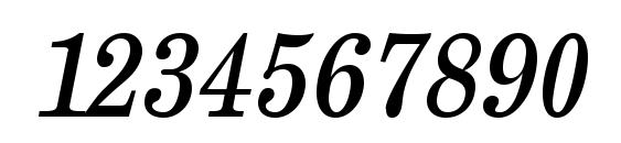 NewCenturyThin Oblique Font, Number Fonts