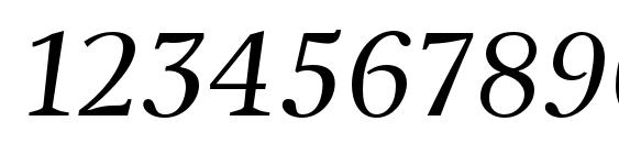 NewJournal Italic Font, Number Fonts