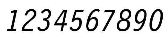 Newlettergothicc italic Font, Number Fonts