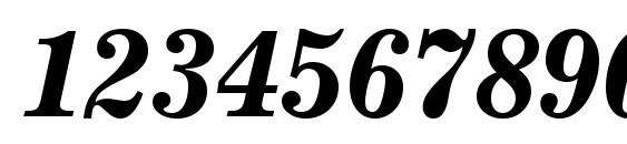News 702 Bold Italic BT Font, Number Fonts