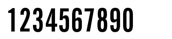 News Gothic Bold Extra Condensed BT Font, Number Fonts