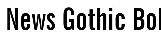 шрифт News Gothic Bold Extra Condensed BT, бесплатный шрифт News Gothic Bold Extra Condensed BT, предварительный просмотр шрифта News Gothic Bold Extra Condensed BT