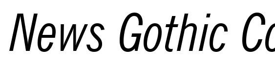 Шрифт News Gothic Condensed Italic BT