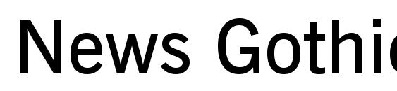 шрифт News Gothic Demi BT, бесплатный шрифт News Gothic Demi BT, предварительный просмотр шрифта News Gothic Demi BT