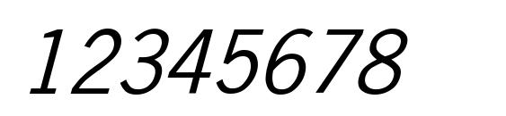 News Gothic Italic Font, Number Fonts