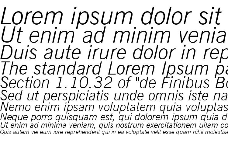 specimens News Gothic Light Italic BT font, sample News Gothic Light Italic BT font, an example of writing News Gothic Light Italic BT font, review News Gothic Light Italic BT font, preview News Gothic Light Italic BT font, News Gothic Light Italic BT font