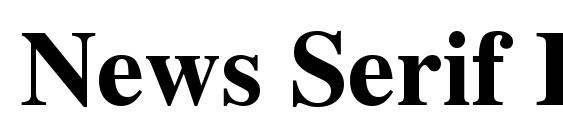 Шрифт News Serif BOLD