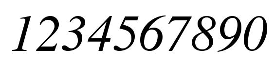 News Serif ITALIC Font, Number Fonts