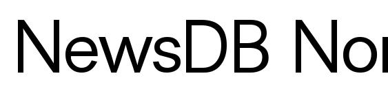 шрифт NewsDB Normal, бесплатный шрифт NewsDB Normal, предварительный просмотр шрифта NewsDB Normal