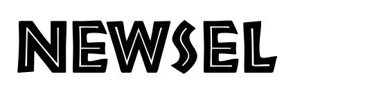 шрифт Newsel, бесплатный шрифт Newsel, предварительный просмотр шрифта Newsel