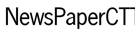 NewsPaperCTT font, free NewsPaperCTT font, preview NewsPaperCTT font