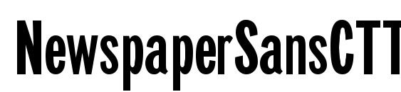 NewspaperSansCTT font, free NewspaperSansCTT font, preview NewspaperSansCTT font