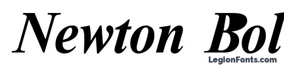 Newton Bold Italic font, free Newton Bold Italic font, preview Newton Bold Italic font