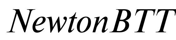 NewtonBTT Italic font, free NewtonBTT Italic font, preview NewtonBTT Italic font