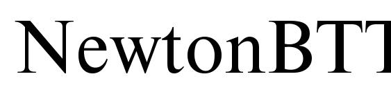 NewtonBTT font, free NewtonBTT font, preview NewtonBTT font
