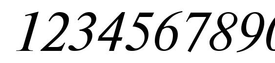 NewtonC Italic Font, Number Fonts