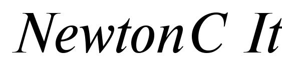 Шрифт NewtonC Italic