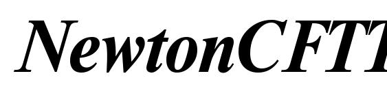 NewtonCFTT BoldItalic font, free NewtonCFTT BoldItalic font, preview NewtonCFTT BoldItalic font