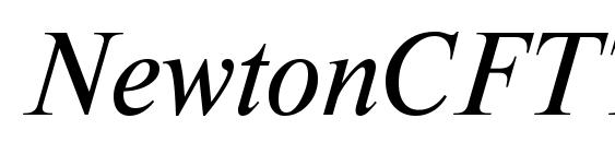 NewtonCFTT Italic Font