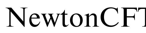 NewtonCFTT font, free NewtonCFTT font, preview NewtonCFTT font