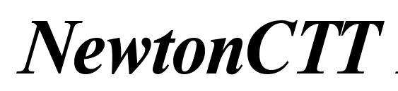 NewtonCTT BoldItalic font, free NewtonCTT BoldItalic font, preview NewtonCTT BoldItalic font