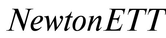 NewtonETT Italic font, free NewtonETT Italic font, preview NewtonETT Italic font