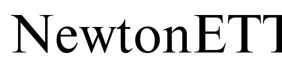 NewtonETT Font