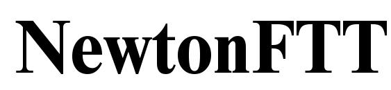 NewtonFTT Bold font, free NewtonFTT Bold font, preview NewtonFTT Bold font