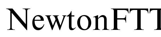 NewtonFTT font, free NewtonFTT font, preview NewtonFTT font