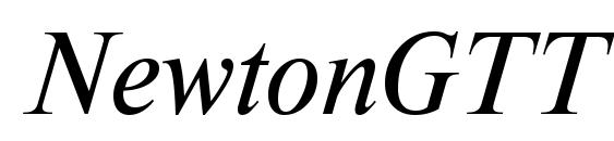 NewtonGTT Italic font, free NewtonGTT Italic font, preview NewtonGTT Italic font