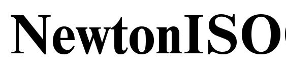 шрифт NewtonISOCTT Bold, бесплатный шрифт NewtonISOCTT Bold, предварительный просмотр шрифта NewtonISOCTT Bold
