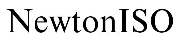 шрифт NewtonISOCTT, бесплатный шрифт NewtonISOCTT, предварительный просмотр шрифта NewtonISOCTT