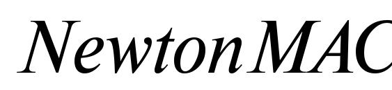 Шрифт NewtonMACCTT Italic