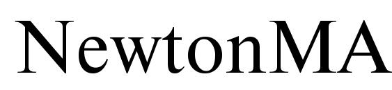 шрифт NewtonMACCTT, бесплатный шрифт NewtonMACCTT, предварительный просмотр шрифта NewtonMACCTT