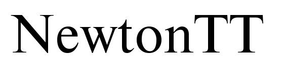 шрифт NewtonTT, бесплатный шрифт NewtonTT, предварительный просмотр шрифта NewtonTT