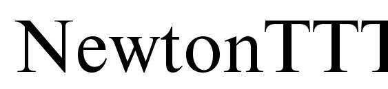 шрифт NewtonTTT, бесплатный шрифт NewtonTTT, предварительный просмотр шрифта NewtonTTT