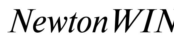 шрифт NewtonWINCTT Italic, бесплатный шрифт NewtonWINCTT Italic, предварительный просмотр шрифта NewtonWINCTT Italic