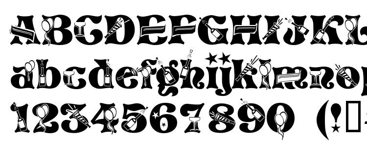 glyphs NEWYEARS font, сharacters NEWYEARS font, symbols NEWYEARS font, character map NEWYEARS font, preview NEWYEARS font, abc NEWYEARS font, NEWYEARS font