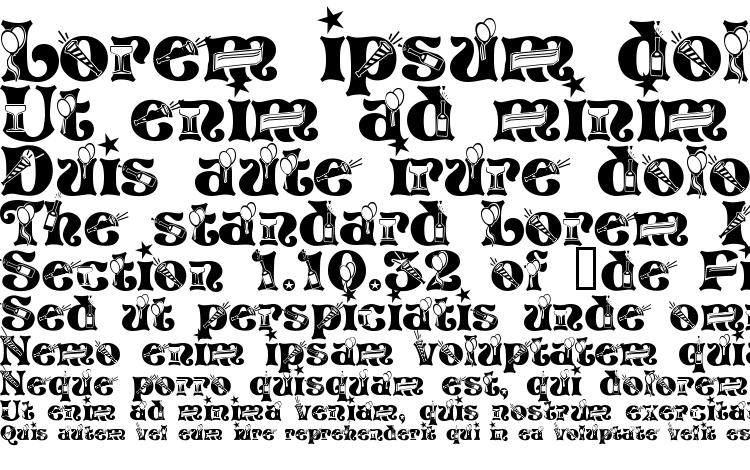 specimens NEWYEARS font, sample NEWYEARS font, an example of writing NEWYEARS font, review NEWYEARS font, preview NEWYEARS font, NEWYEARS font