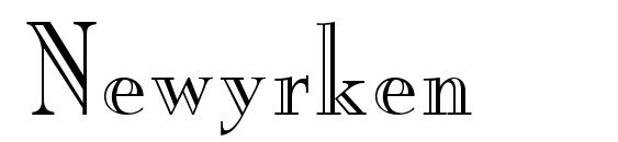 Шрифт Newyrken
