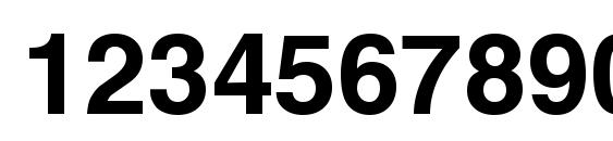 NewZurica Bold Font, Number Fonts