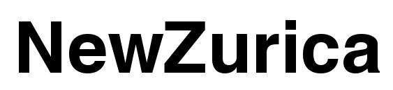 Шрифт NewZurica Bold